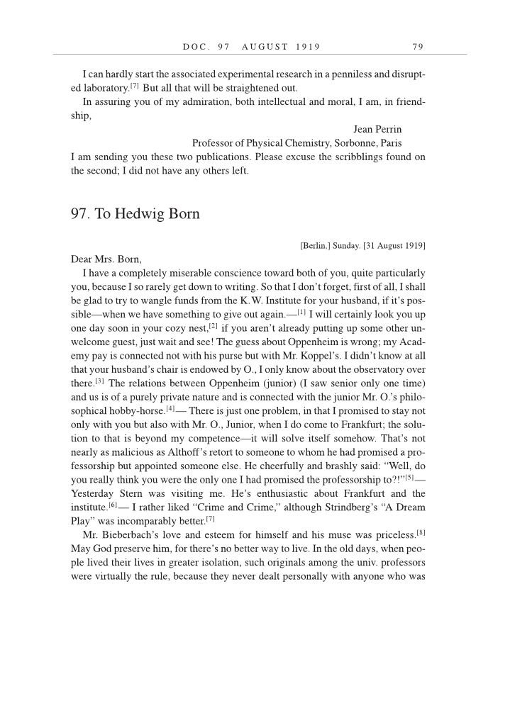 Volume 9: The Berlin Years: Correspondence, January 1919-April 1920 (English translation supplement) page 79