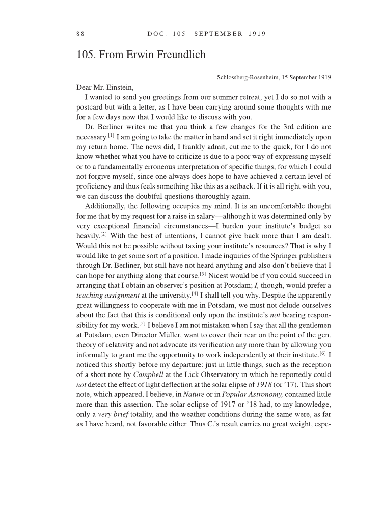 Volume 9: The Berlin Years: Correspondence, January 1919-April 1920 (English translation supplement) page 88