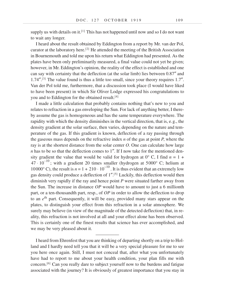 Volume 9: The Berlin Years: Correspondence, January 1919-April 1920 (English translation supplement) page 109