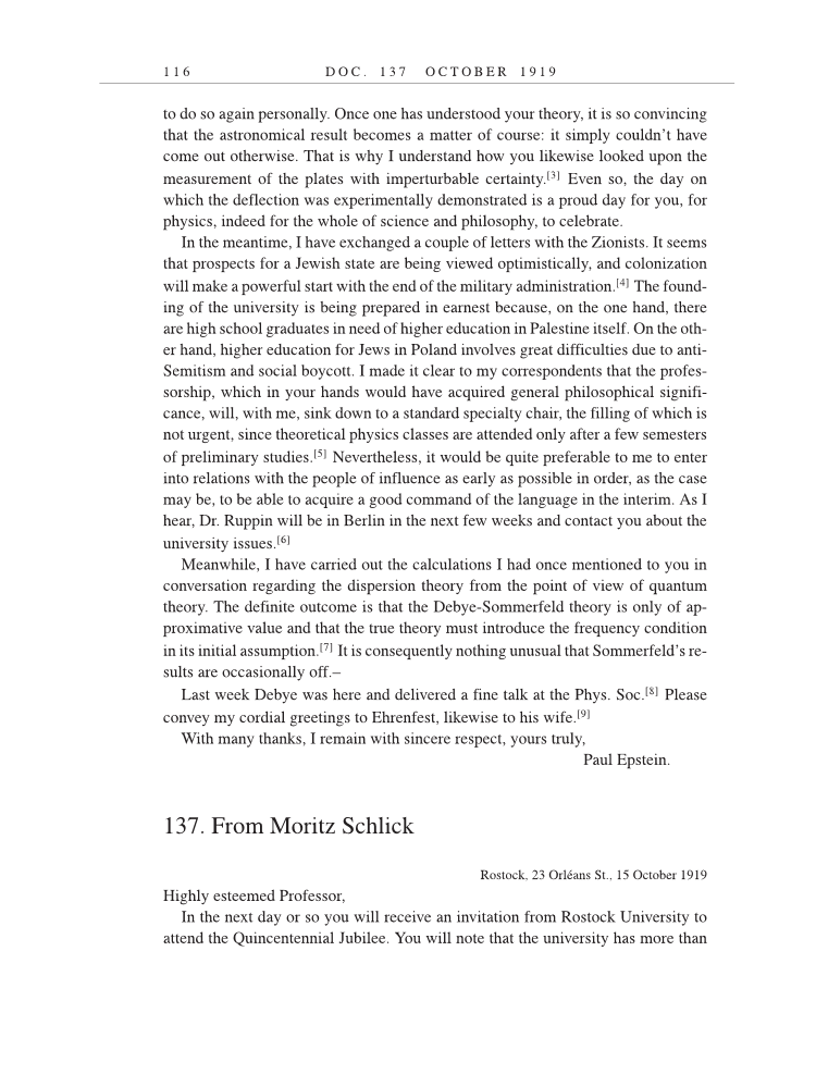 Volume 9: The Berlin Years: Correspondence, January 1919-April 1920 (English translation supplement) page 116