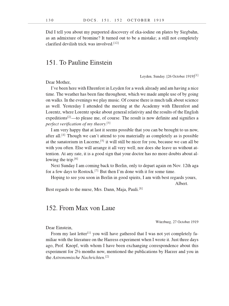 Volume 9: The Berlin Years: Correspondence, January 1919-April 1920 (English translation supplement) page 130