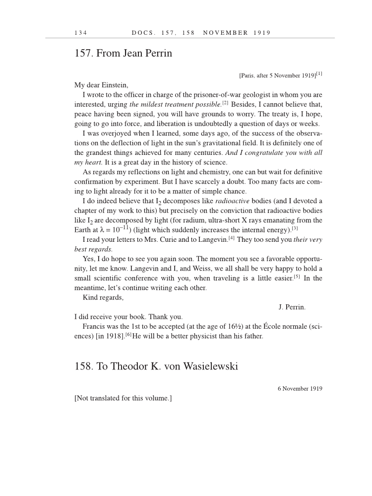 Volume 9: The Berlin Years: Correspondence, January 1919-April 1920 (English translation supplement) page 134