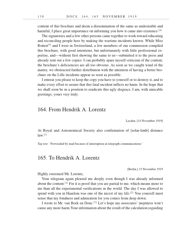 Volume 9: The Berlin Years: Correspondence, January 1919-April 1920 (English translation supplement) page 138