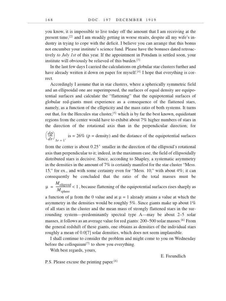 Volume 9: The Berlin Years: Correspondence, January 1919-April 1920 (English translation supplement) page 168