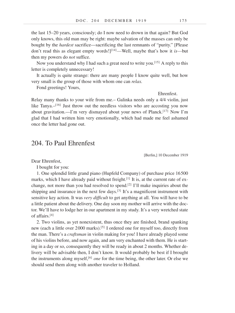 Volume 9: The Berlin Years: Correspondence, January 1919-April 1920 (English translation supplement) page 175