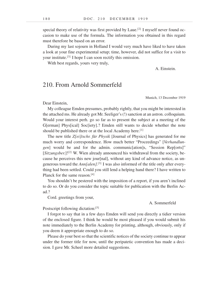 Volume 9: The Berlin Years: Correspondence, January 1919-April 1920 (English translation supplement) page 180