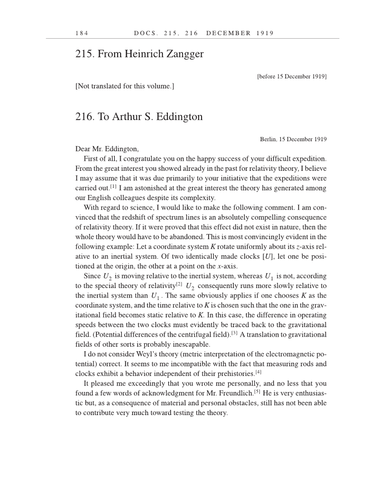 Volume 9: The Berlin Years: Correspondence, January 1919-April 1920 (English translation supplement) page 184