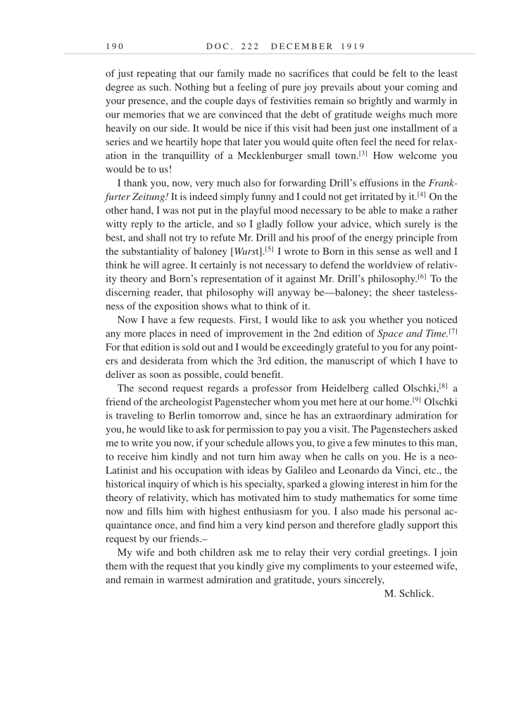 Volume 9: The Berlin Years: Correspondence, January 1919-April 1920 (English translation supplement) page 190