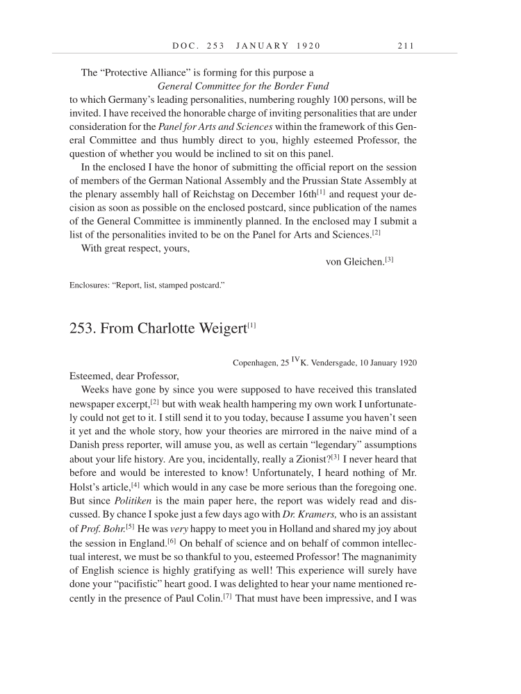 Volume 9: The Berlin Years: Correspondence, January 1919-April 1920 (English translation supplement) page 211