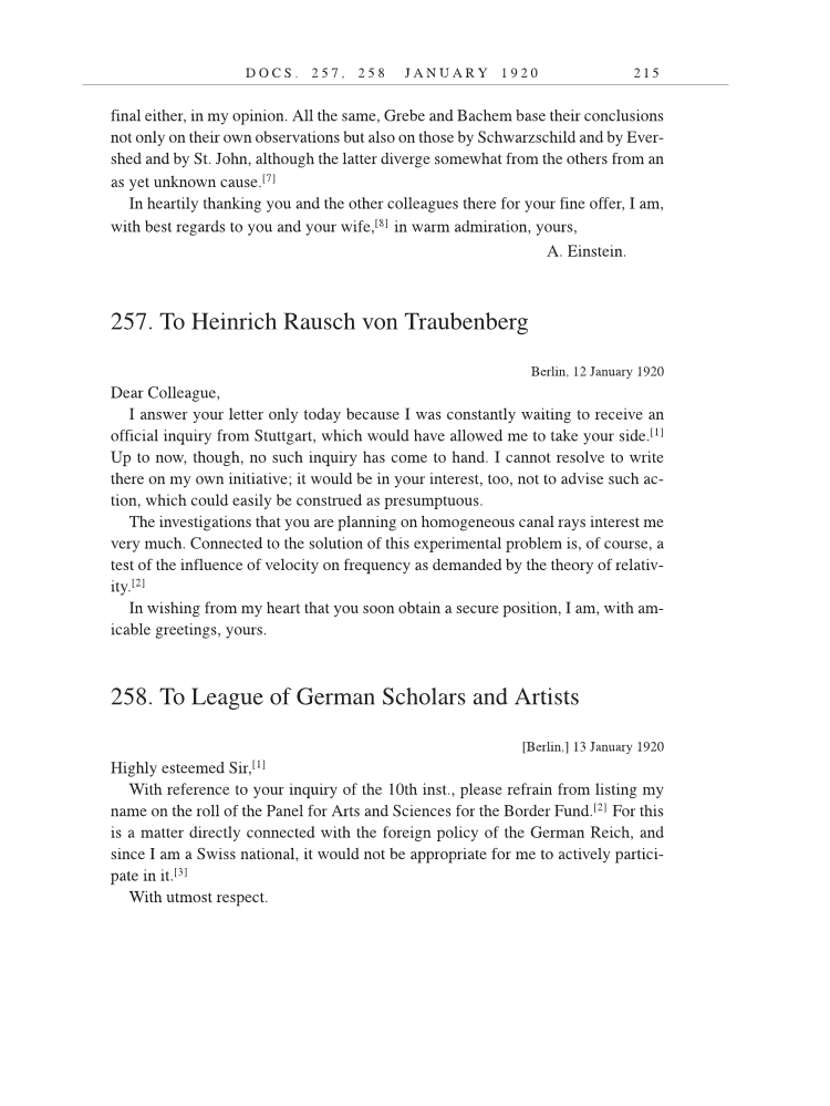 Volume 9: The Berlin Years: Correspondence, January 1919-April 1920 (English translation supplement) page 215