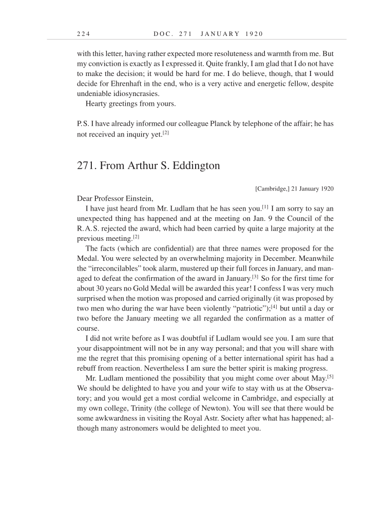 Volume 9: The Berlin Years: Correspondence, January 1919-April 1920 (English translation supplement) page 224