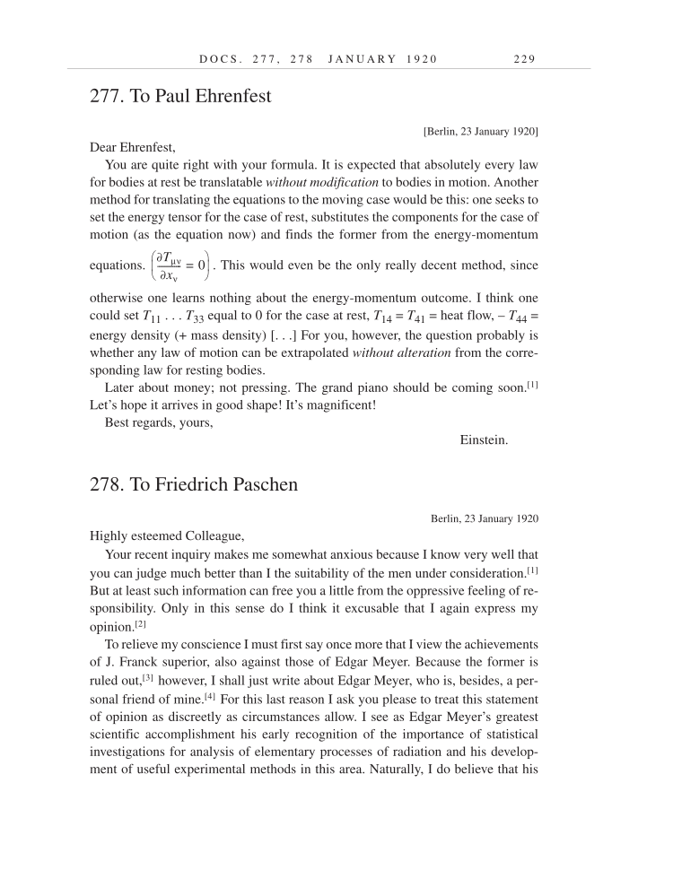 Volume 9: The Berlin Years: Correspondence, January 1919-April 1920 (English translation supplement) page 229