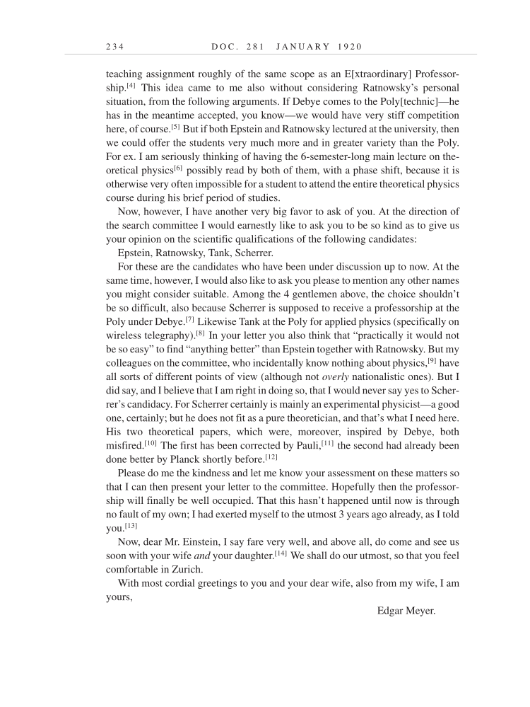 Volume 9: The Berlin Years: Correspondence, January 1919-April 1920 (English translation supplement) page 234