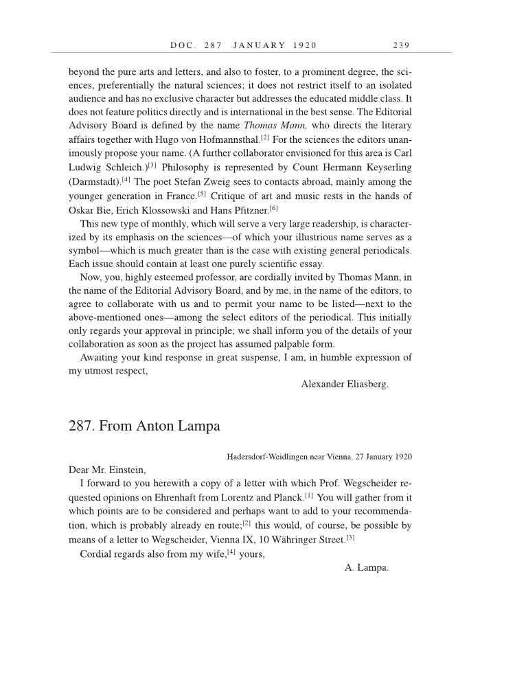 Volume 9: The Berlin Years: Correspondence, January 1919-April 1920 (English translation supplement) page 239