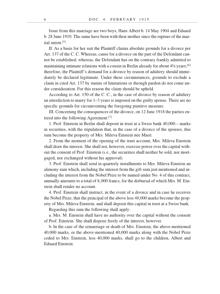 Volume 9: The Berlin Years: Correspondence, January 1919-April 1920 (English translation supplement) page 6