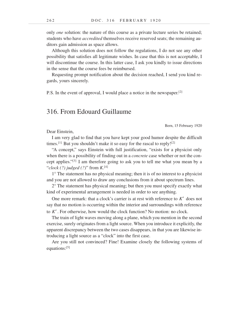 Volume 9: The Berlin Years: Correspondence, January 1919-April 1920 (English translation supplement) page 262