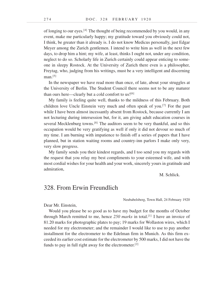 Volume 9: The Berlin Years: Correspondence, January 1919-April 1920 (English translation supplement) page 274