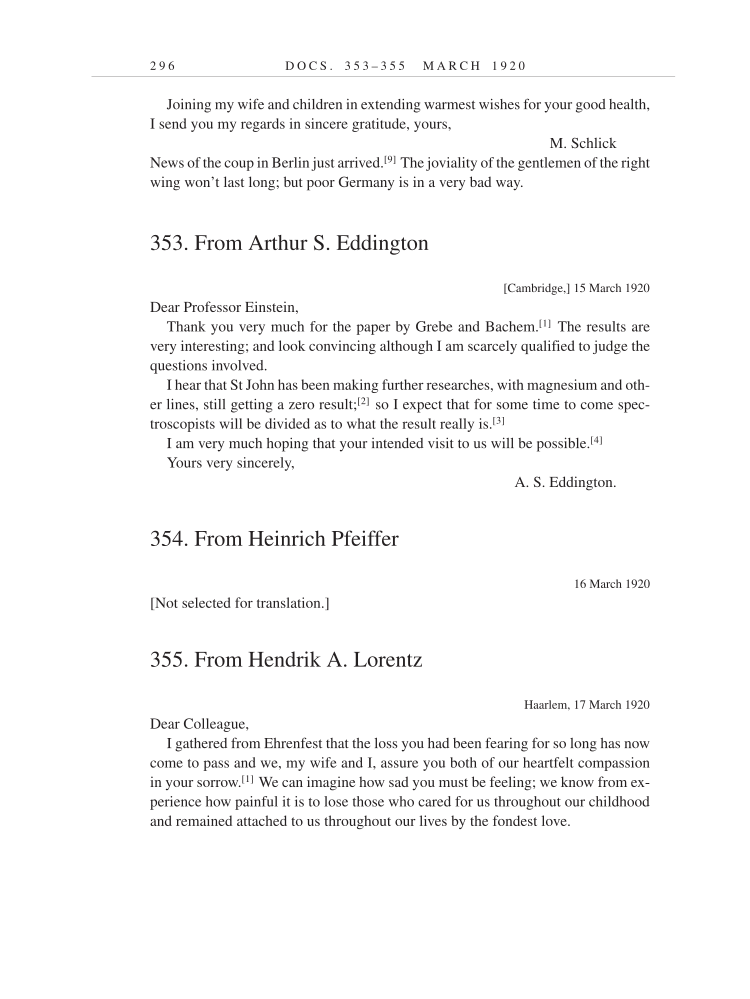 Volume 9: The Berlin Years: Correspondence, January 1919-April 1920 (English translation supplement) page 296