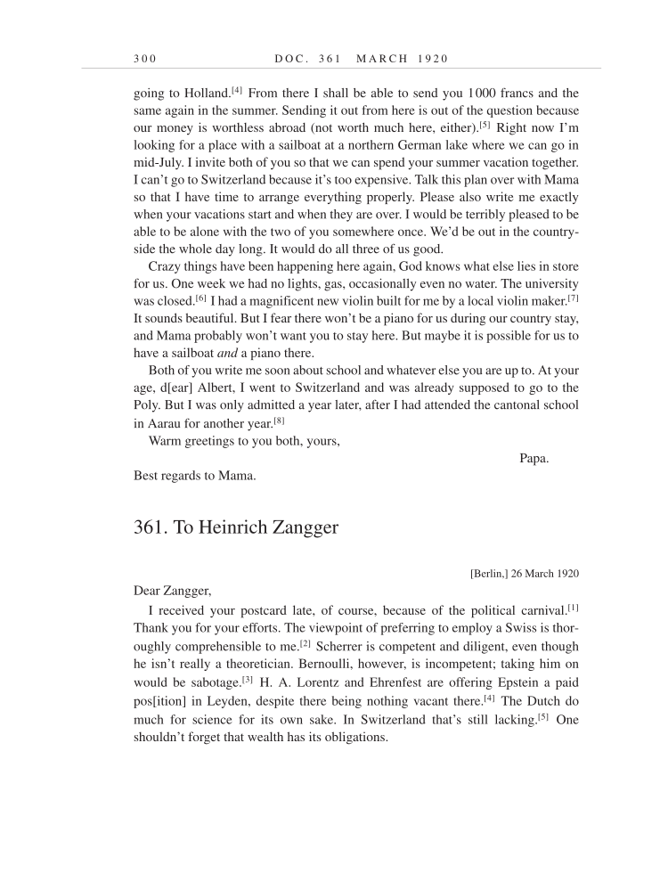 Volume 9: The Berlin Years: Correspondence, January 1919-April 1920 (English translation supplement) page 300