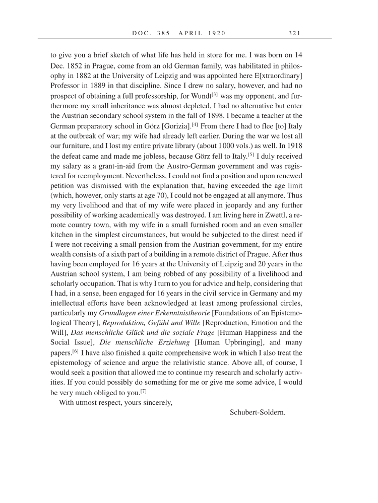 Volume 9: The Berlin Years: Correspondence, January 1919-April 1920 (English translation supplement) page 321
