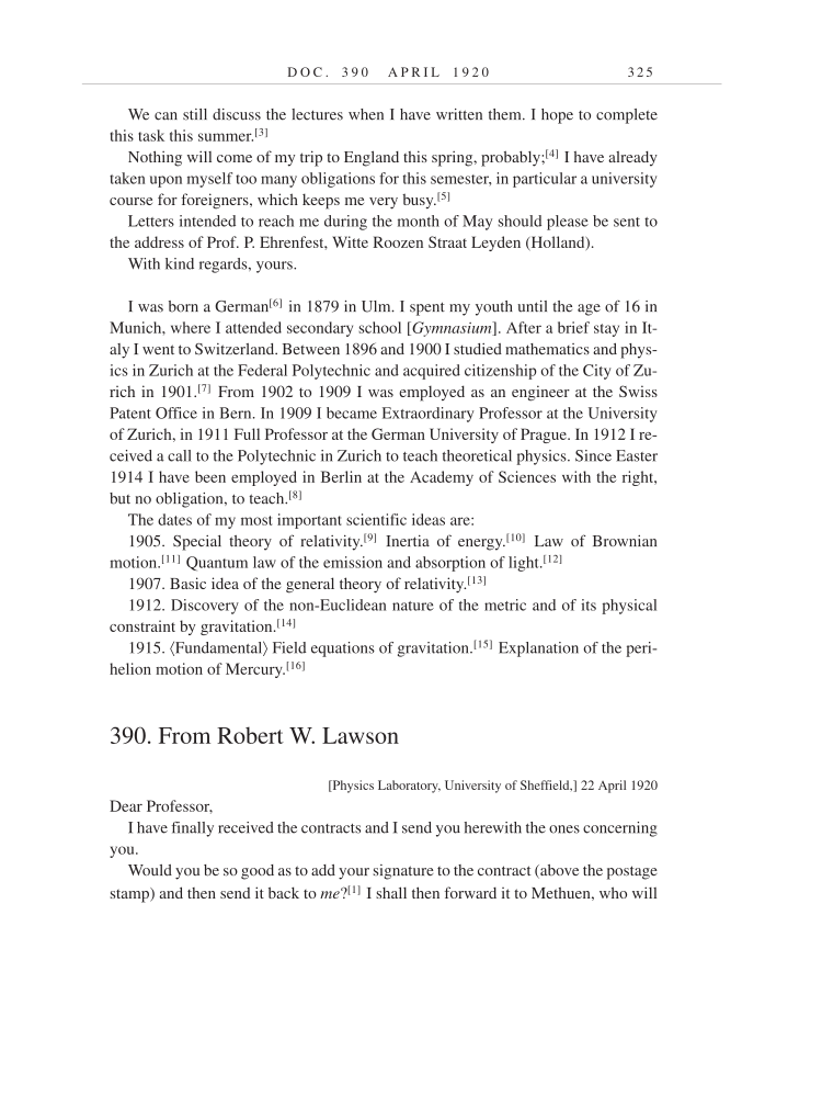 Volume 9: The Berlin Years: Correspondence, January 1919-April 1920 (English translation supplement) page 325