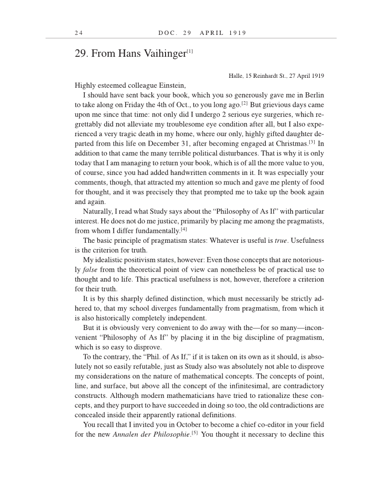 Volume 9: The Berlin Years: Correspondence, January 1919-April 1920 (English translation supplement) page 24