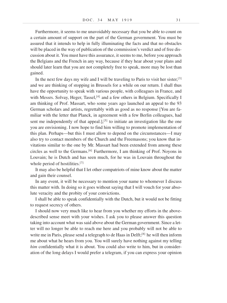 Volume 9: The Berlin Years: Correspondence, January 1919-April 1920 (English translation supplement) page 31