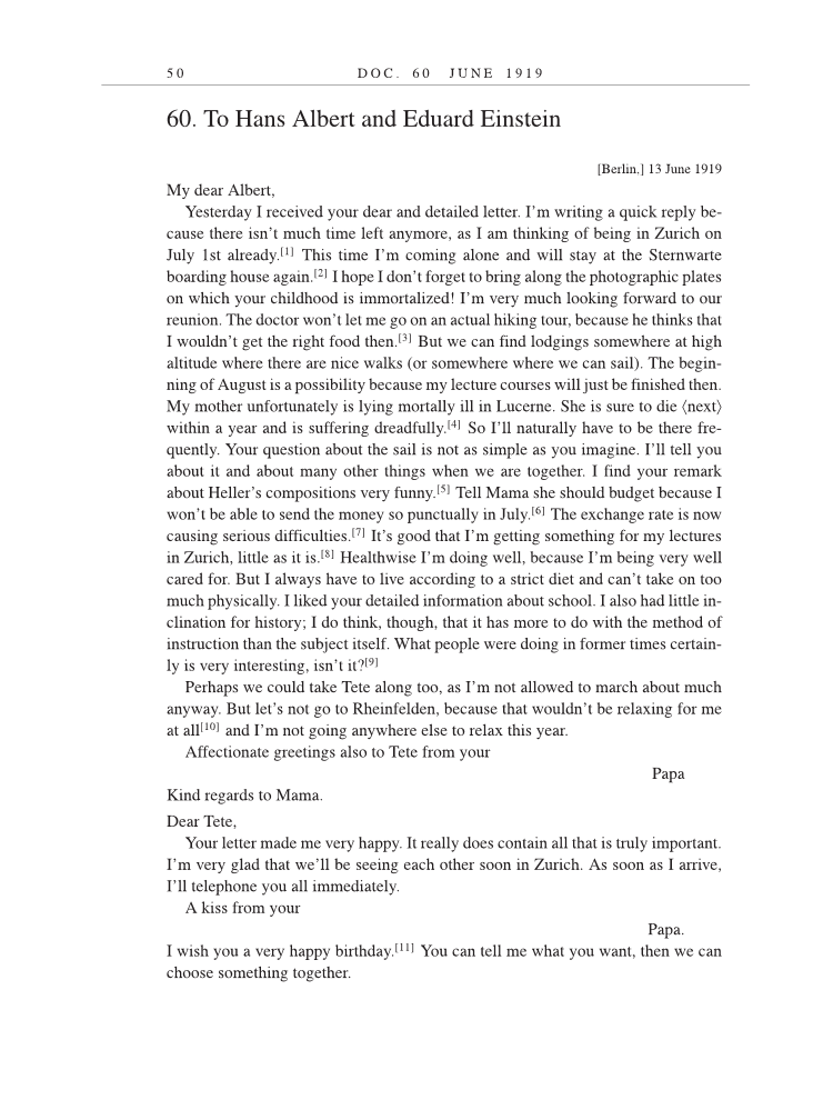 Volume 9: The Berlin Years: Correspondence, January 1919-April 1920 (English translation supplement) page 50