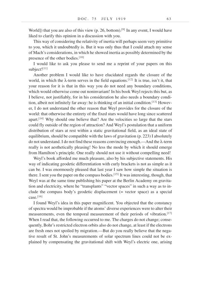 Volume 9: The Berlin Years: Correspondence, January 1919-April 1920 (English translation supplement) page 63