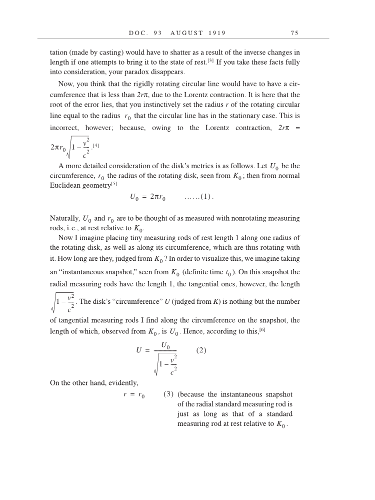 Volume 9: The Berlin Years: Correspondence, January 1919-April 1920 (English translation supplement) page 75