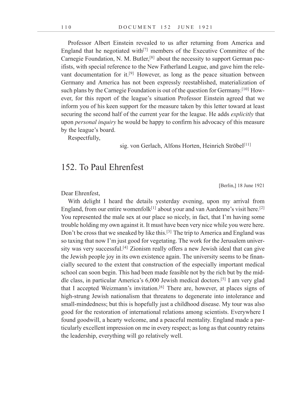 Volume 12: The Berlin Years: Correspondence, January-December 1921 (English translation supplement) page 110