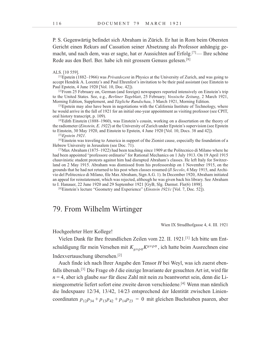 Volume 12: The Berlin Years: Correspondence January-December 1921 page 116