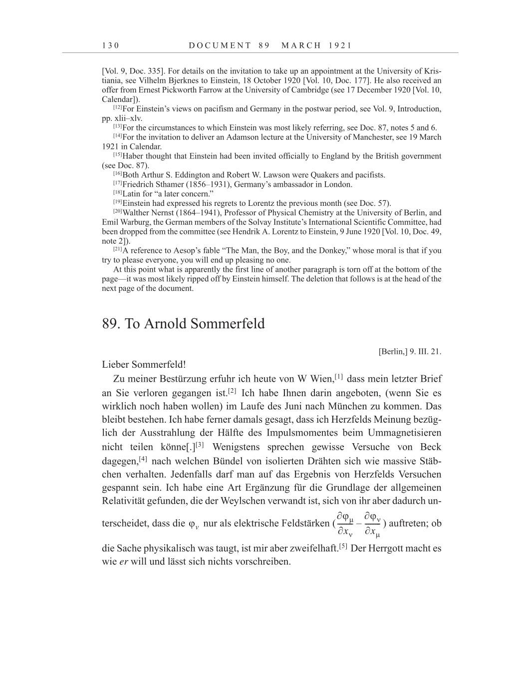 Volume 12: The Berlin Years: Correspondence January-December 1921 page 130
