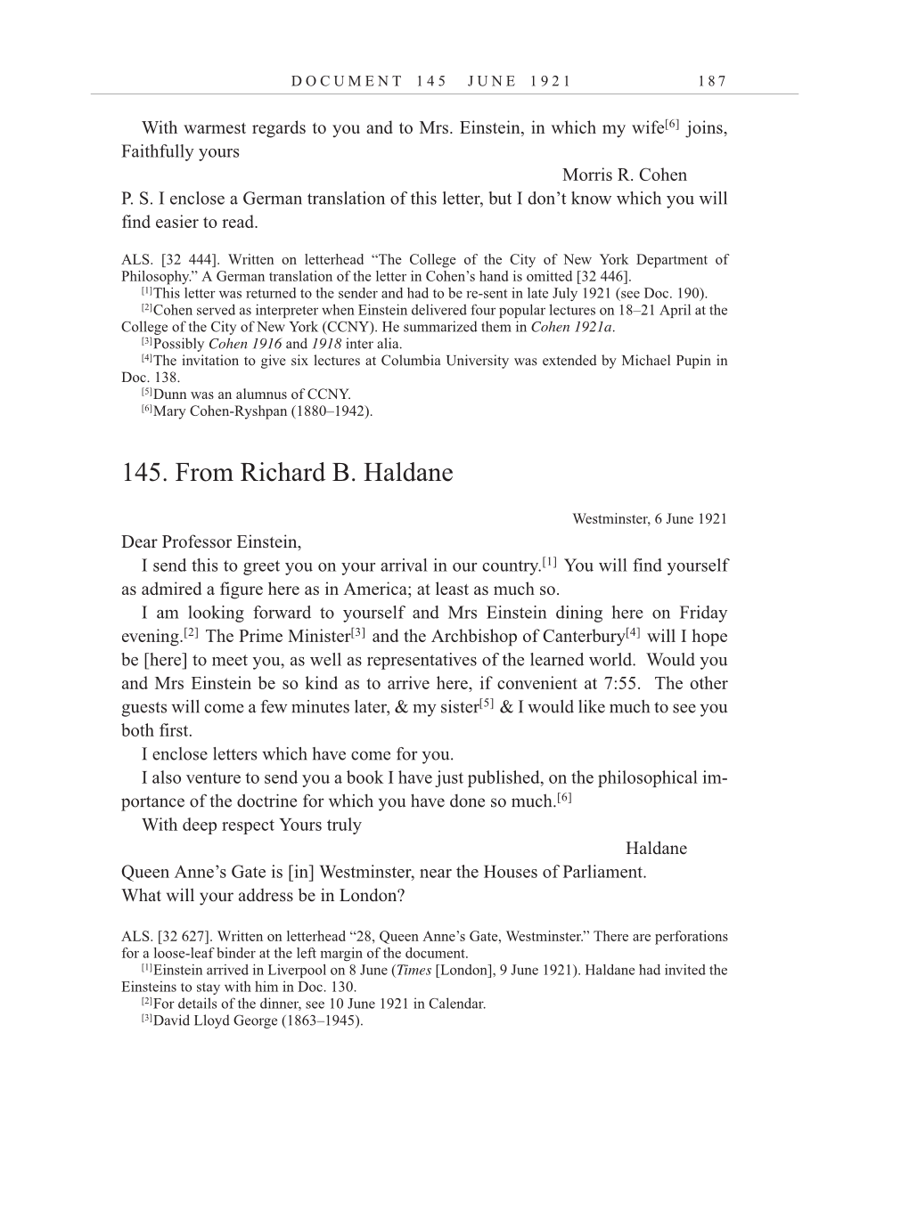 Volume 12: The Berlin Years: Correspondence January-December 1921 page 187