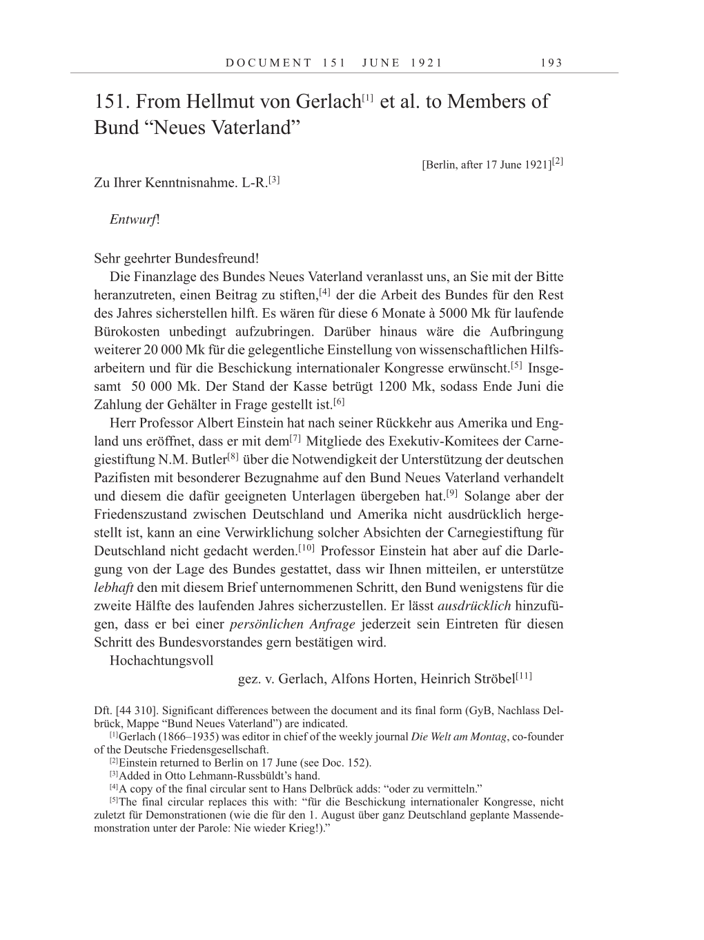 Volume 12: The Berlin Years: Correspondence January-December 1921 page 193