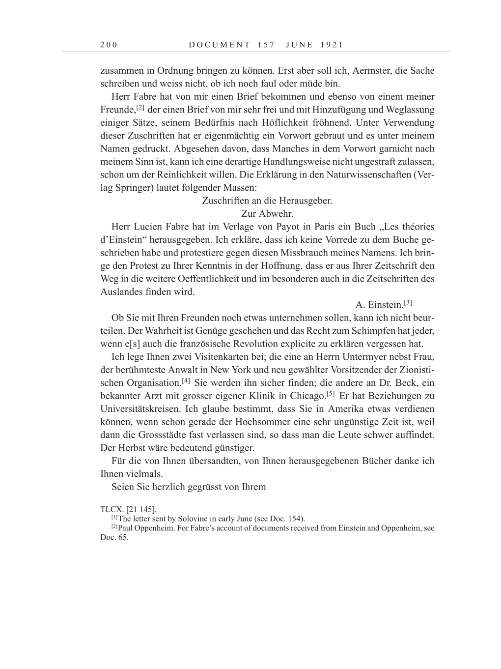 Volume 12: The Berlin Years: Correspondence January-December 1921 page 200
