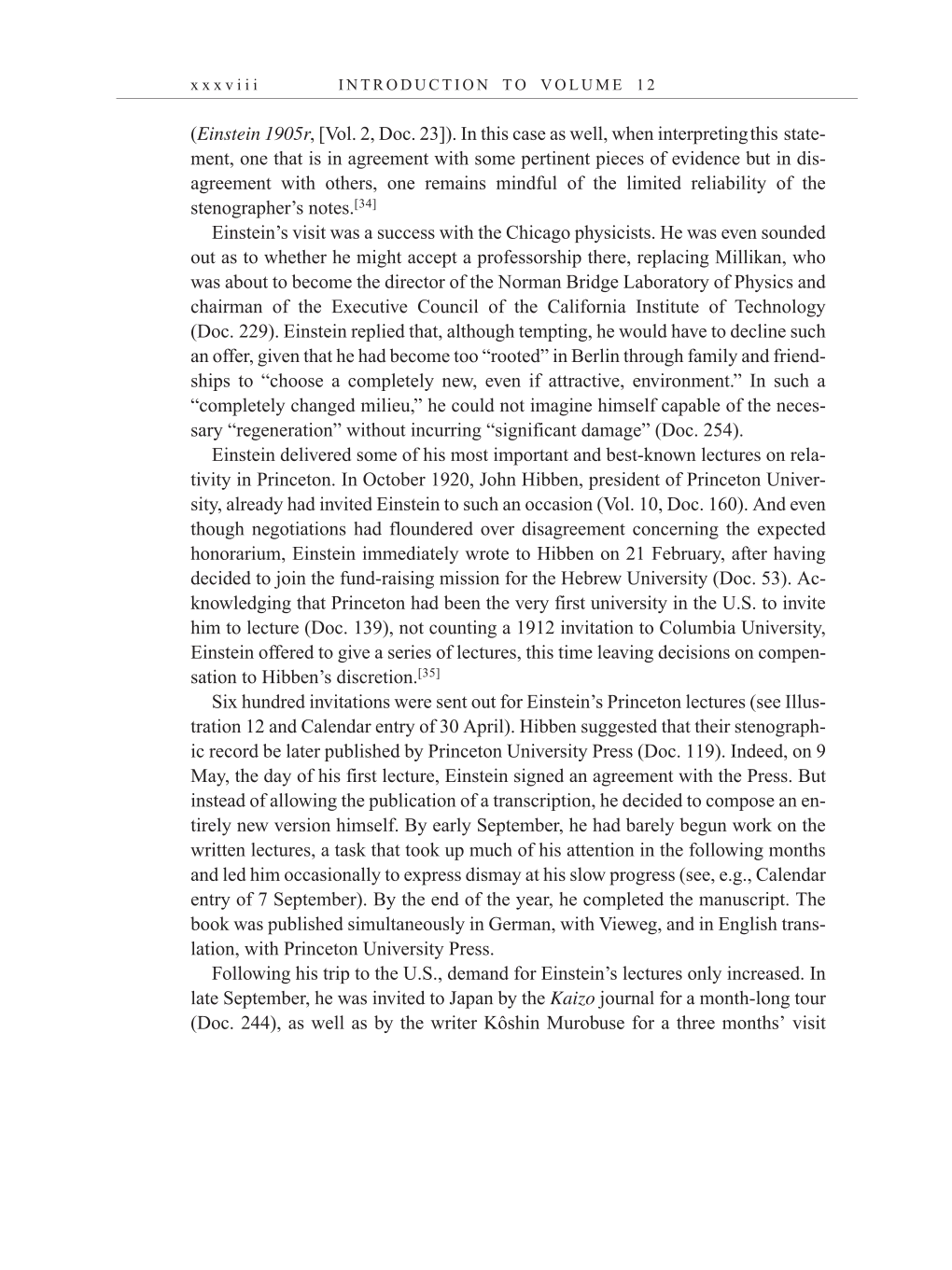 Volume 12: The Berlin Years: Correspondence January-December 1921 page xxxviii
