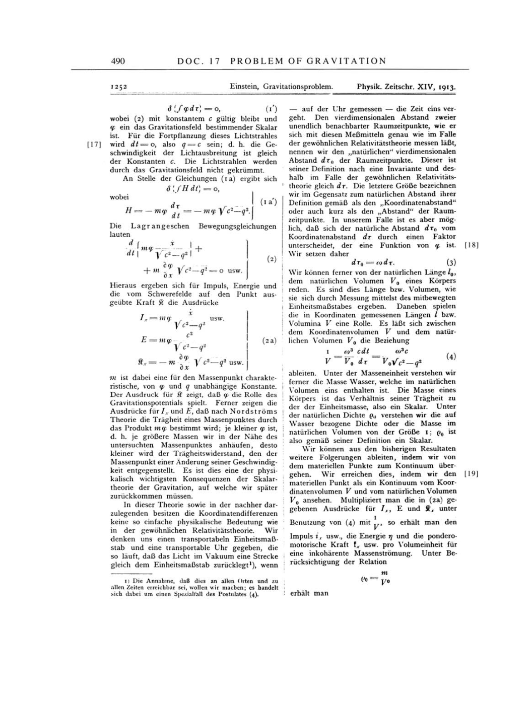 Volume 4: The Swiss Years: Writings 1912-1914 page 490