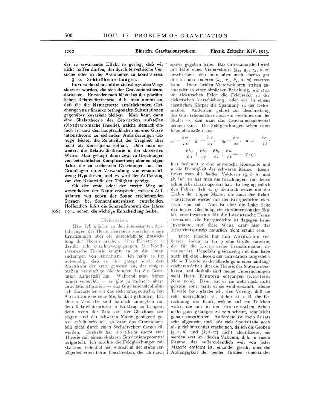 Volume 4: The Swiss Years: Writings 1912-1914 page 500