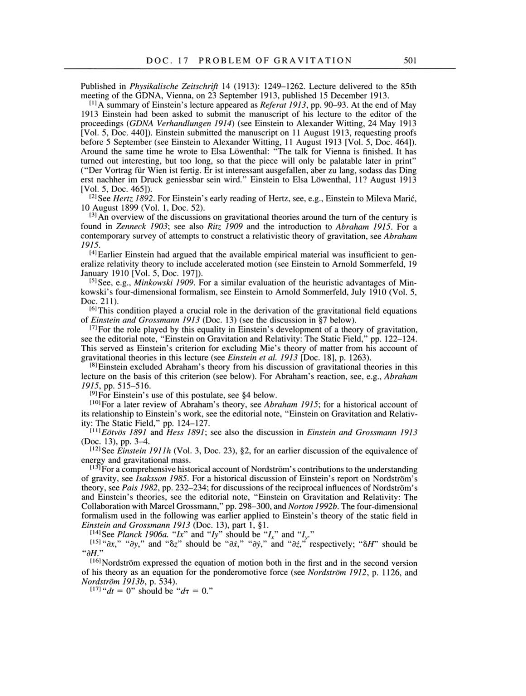 Volume 4: The Swiss Years: Writings 1912-1914 page 501