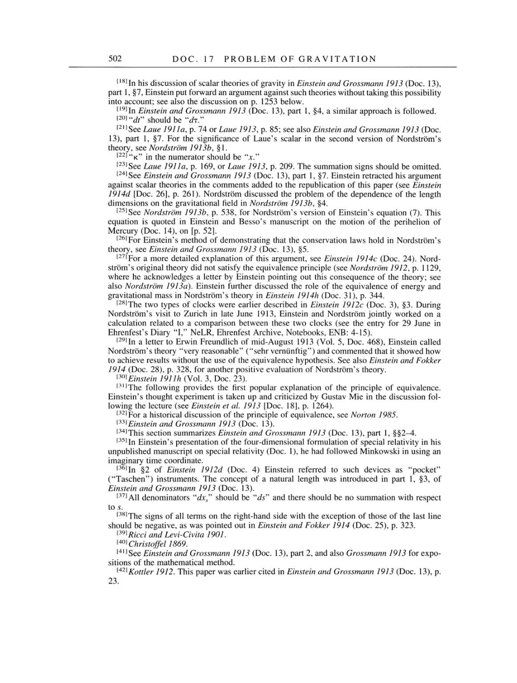 Volume 4: The Swiss Years: Writings 1912-1914 page 502