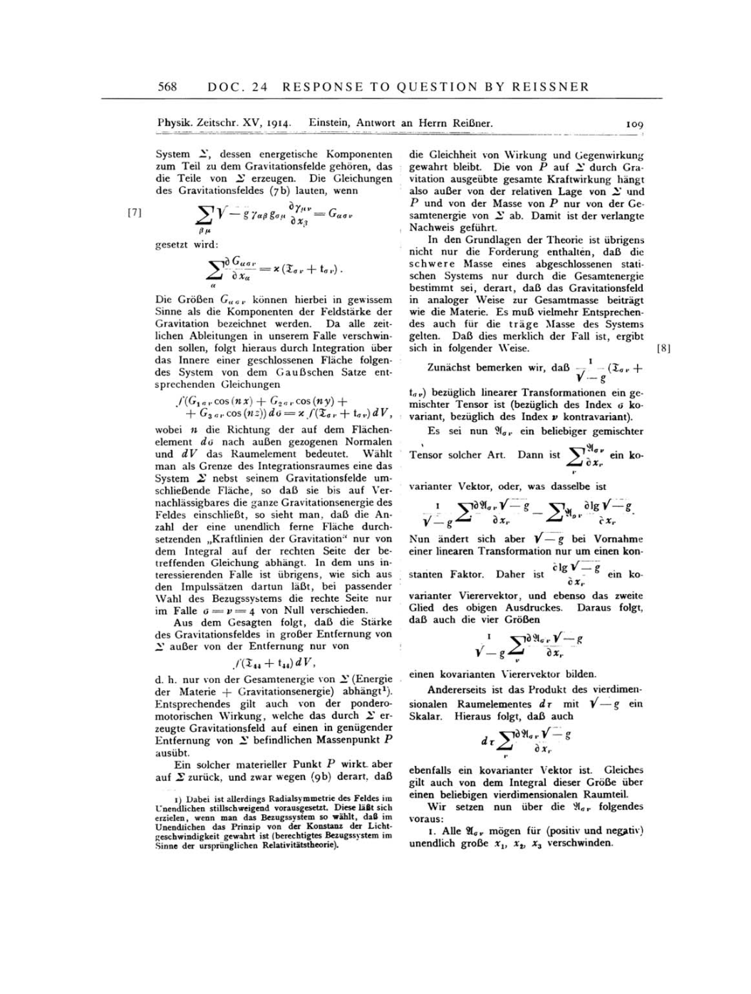 Volume 4: The Swiss Years: Writings 1912-1914 page 568