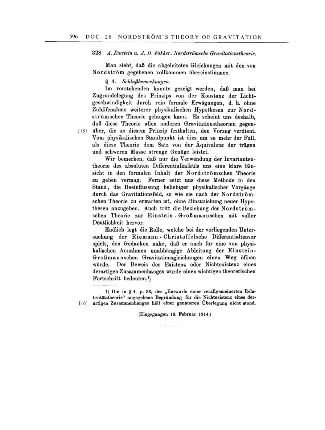 Volume 4: The Swiss Years: Writings 1912-1914 page 596