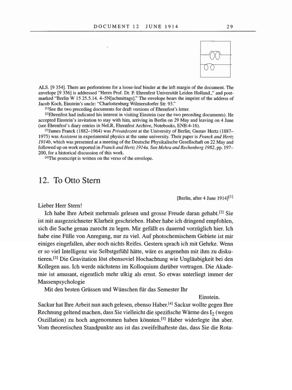 Volume 8, Part A: The Berlin Years: Correspondence 1914-1917 page 29