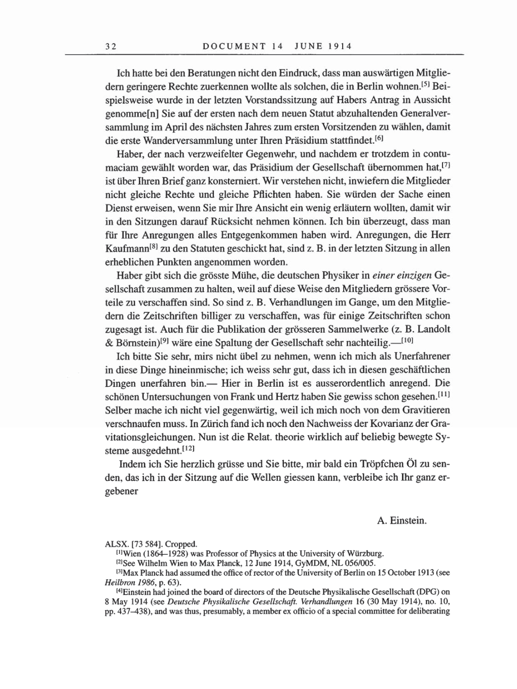 Volume 8, Part A: The Berlin Years: Correspondence 1914-1917 page 32