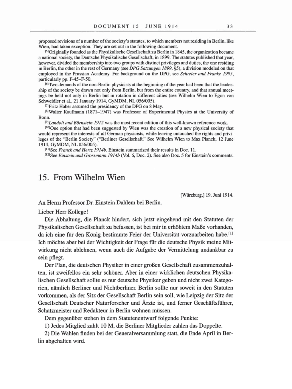 Volume 8, Part A: The Berlin Years: Correspondence 1914-1917 page 33