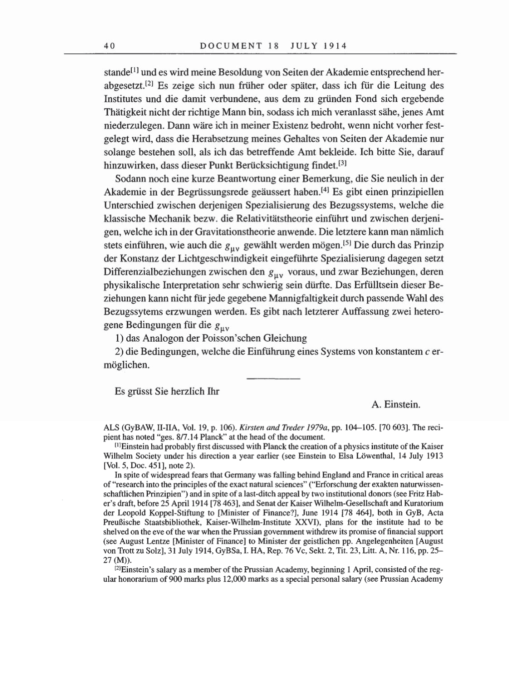 Volume 8, Part A: The Berlin Years: Correspondence 1914-1917 page 40