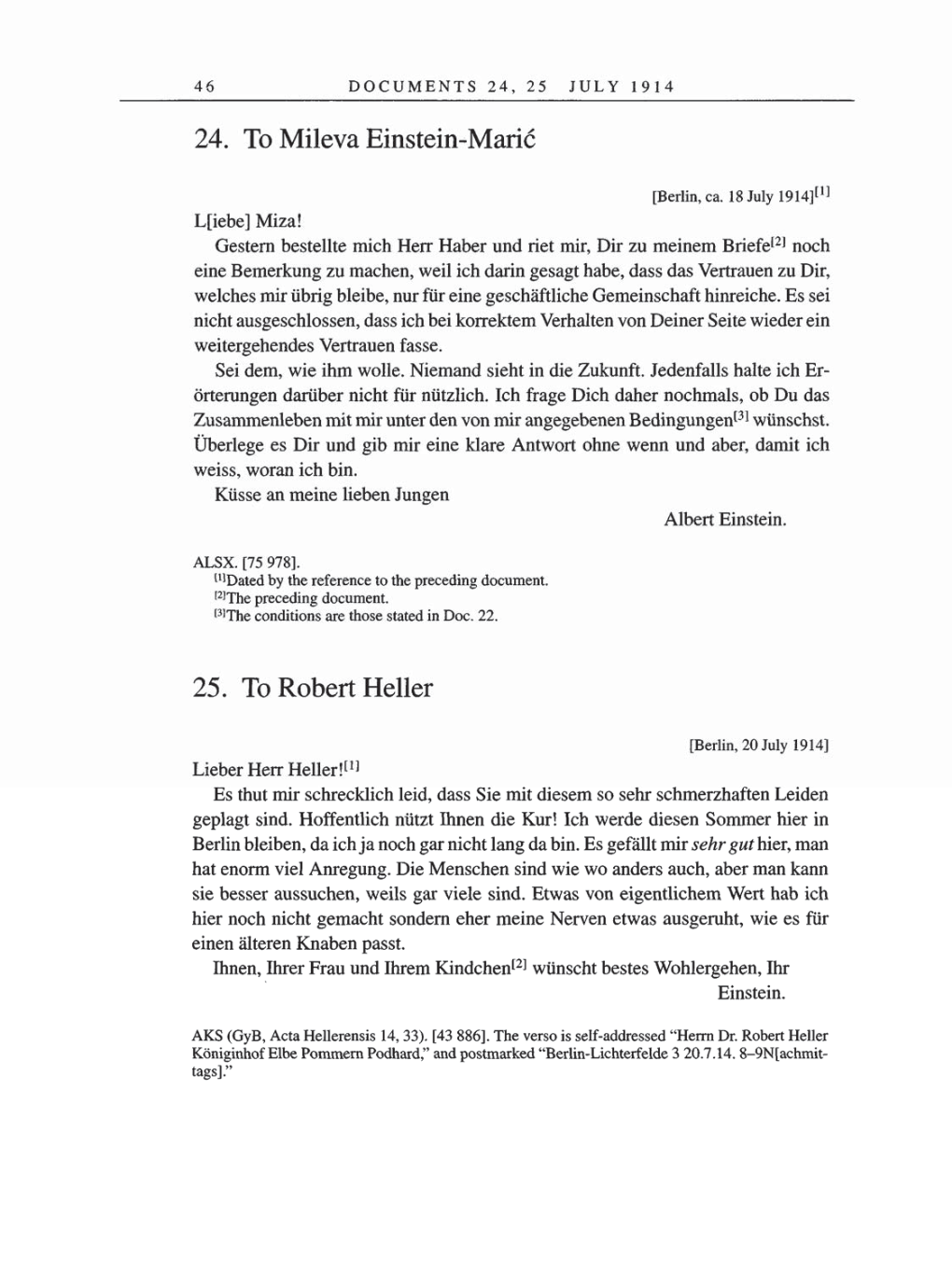 Volume 8, Part A: The Berlin Years: Correspondence 1914-1917 page 46
