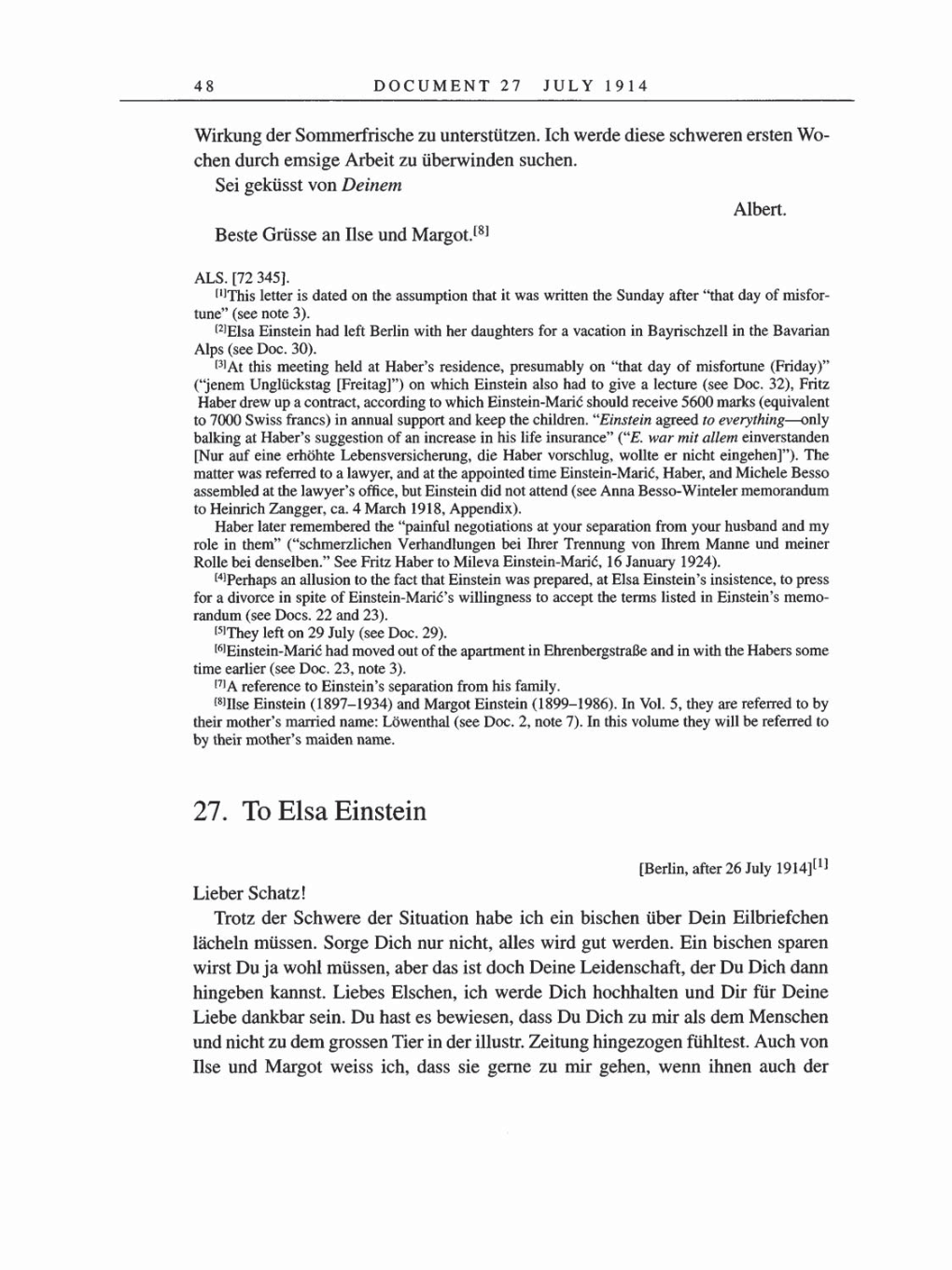 Volume 8, Part A: The Berlin Years: Correspondence 1914-1917 page 48