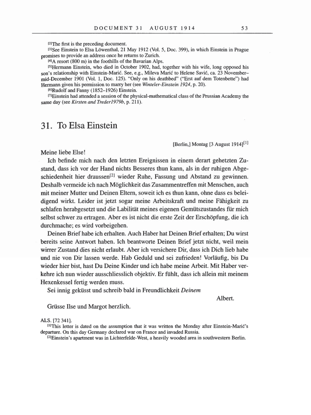 Volume 8, Part A: The Berlin Years: Correspondence 1914-1917 page 53